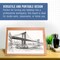 X-Large 25-5/8" x 19" (A2) Wooden Drawing Board, Adjustable Table Top Easel for Painting and Drawing - Drafting Board with Pencil Ledge, Locking Storage Drawer